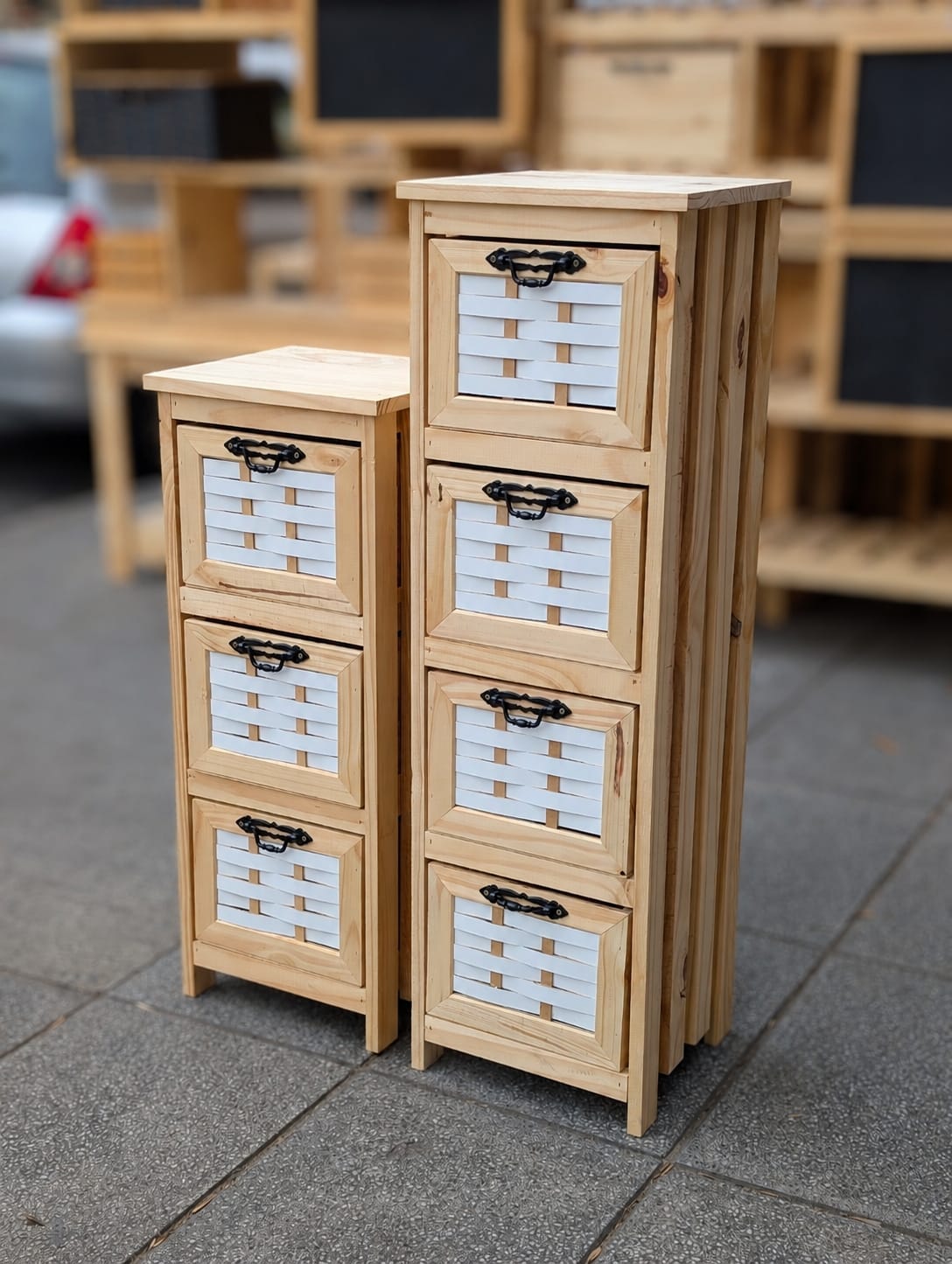 Cajoneras Con Detalles Trenzados